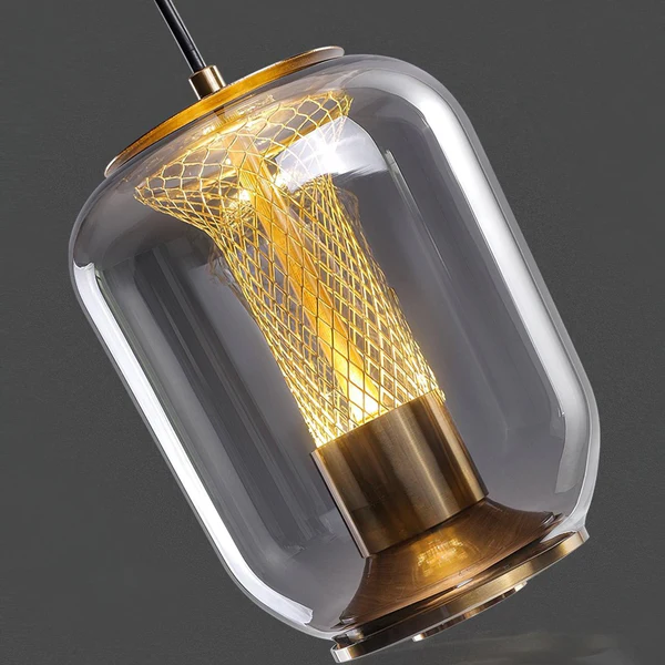 Glas-Metall-Pendelleuchte – Modernes Hängelampen-Design für Innenräume