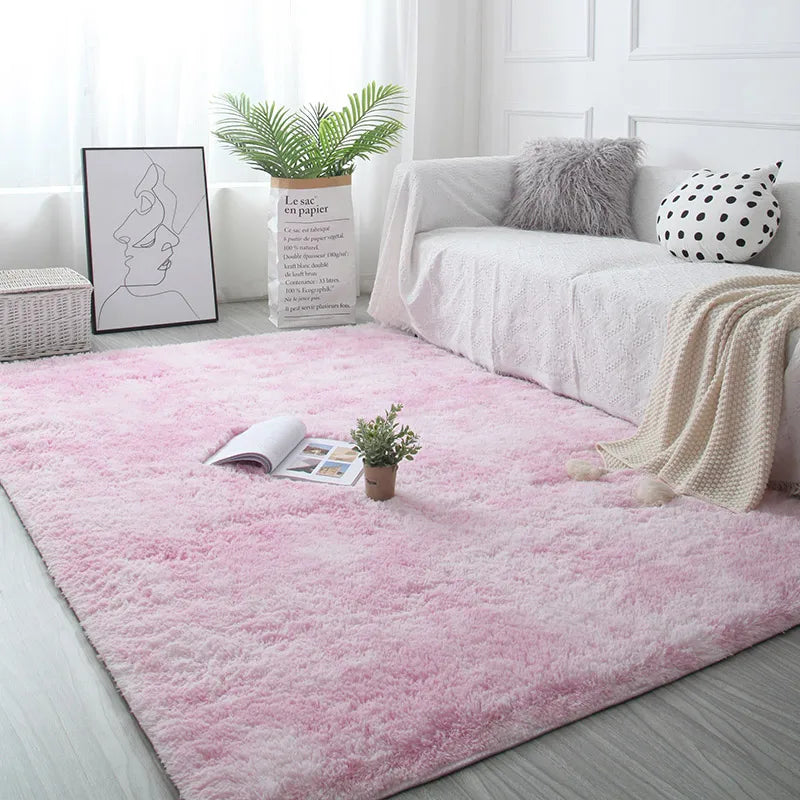 Fluffiger Rutschfester Wohnzimmerteppich