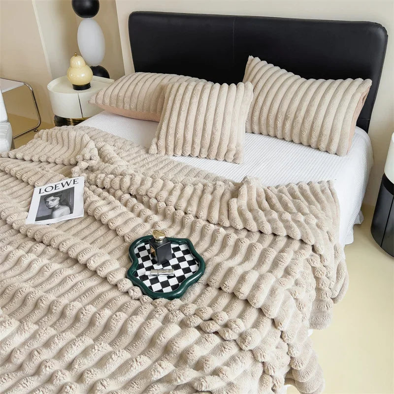 Weiche Kuscheldecke für Sofa, Bett Oder Reisen