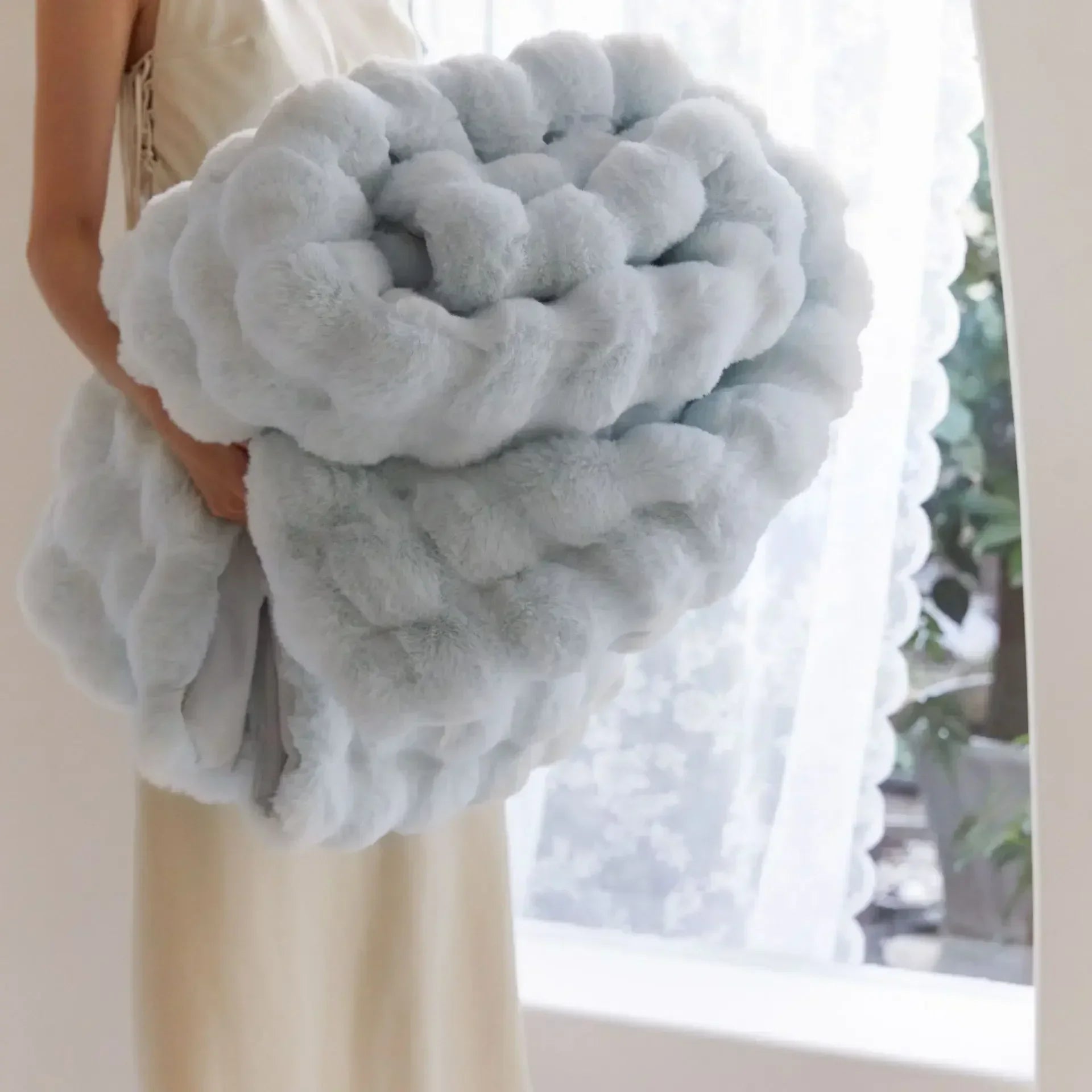 Wärmende Felldecke mit Doppelseitigem Fleece