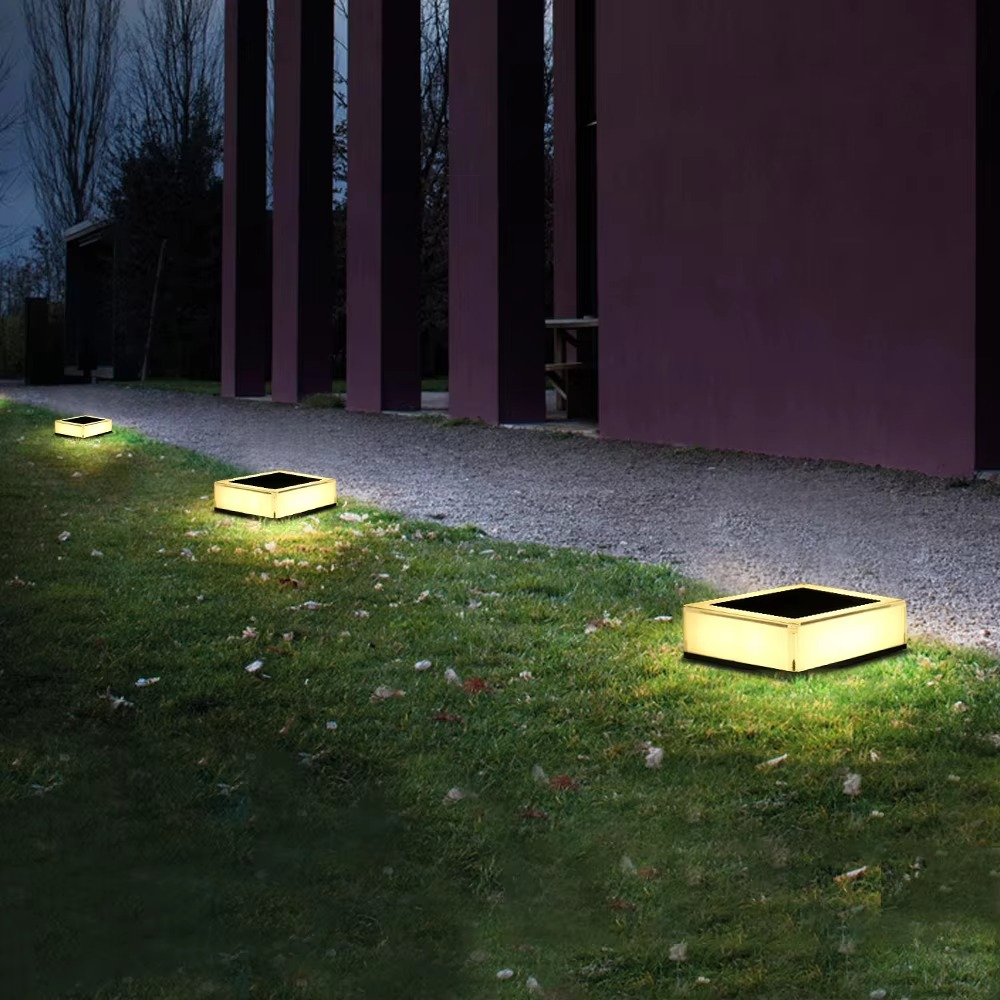 Flache LED-Solarlampe