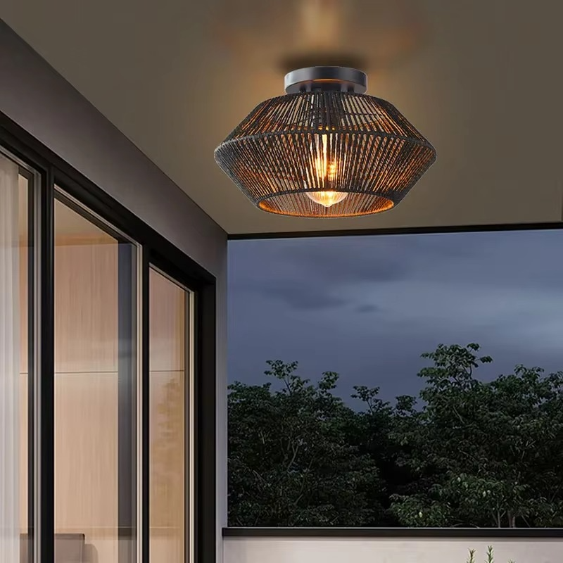Strukturierte Böhmische Deckenlampe