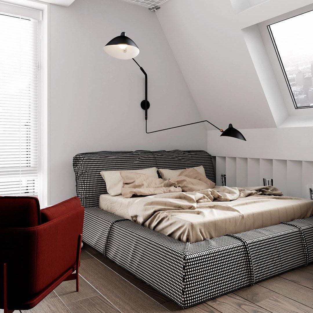 Minimalistische Verstellbare Wandleuchte mit Schwenkarm