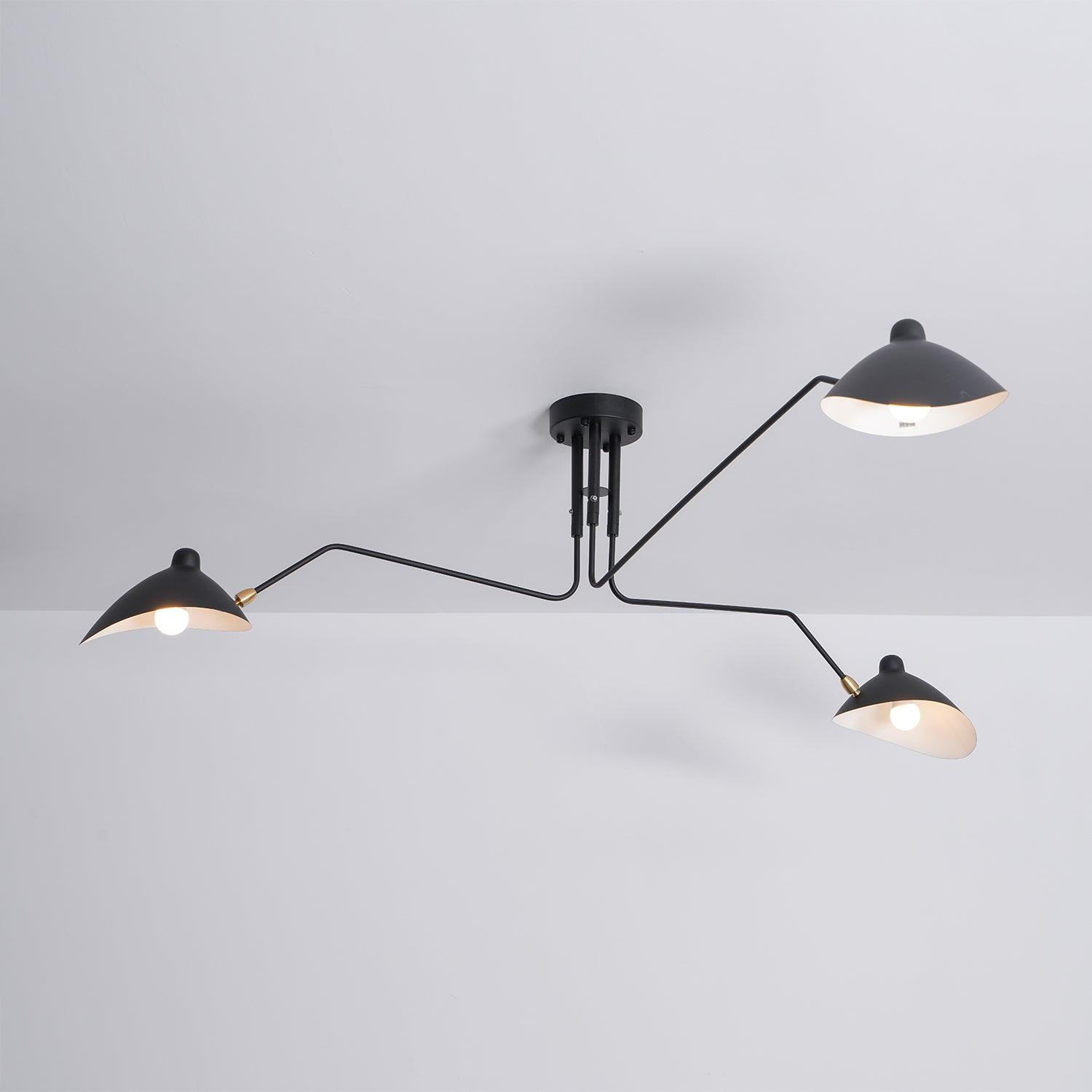 Moderne Deckenleuchte inspiriert von Serge Mouille