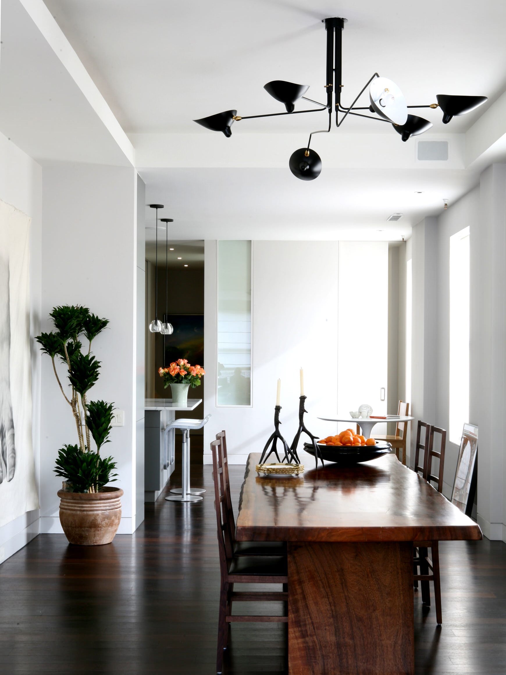 Moderne Deckenleuchte inspiriert von Serge Mouille