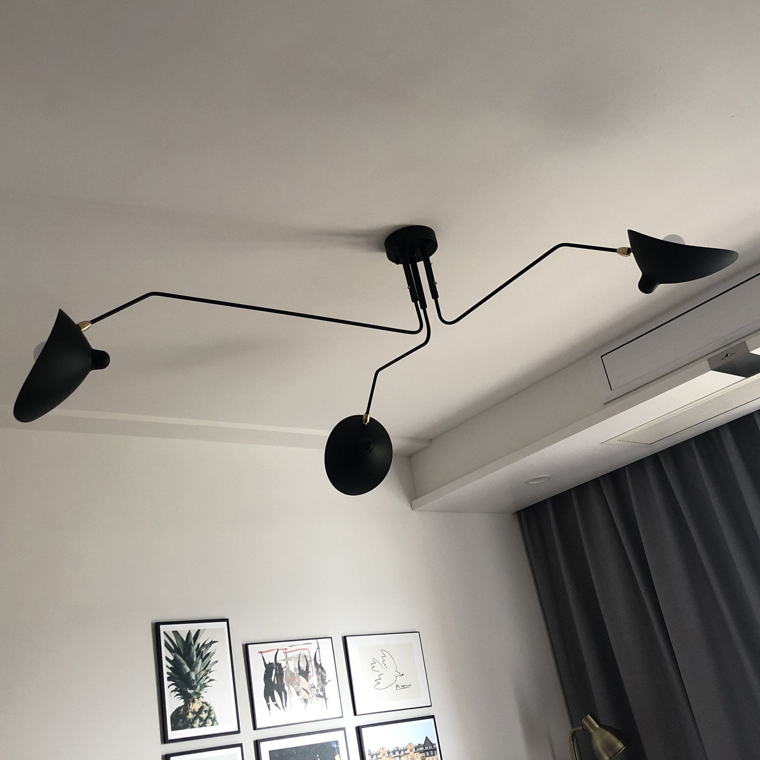 Moderne Deckenleuchte inspiriert von Serge Mouille