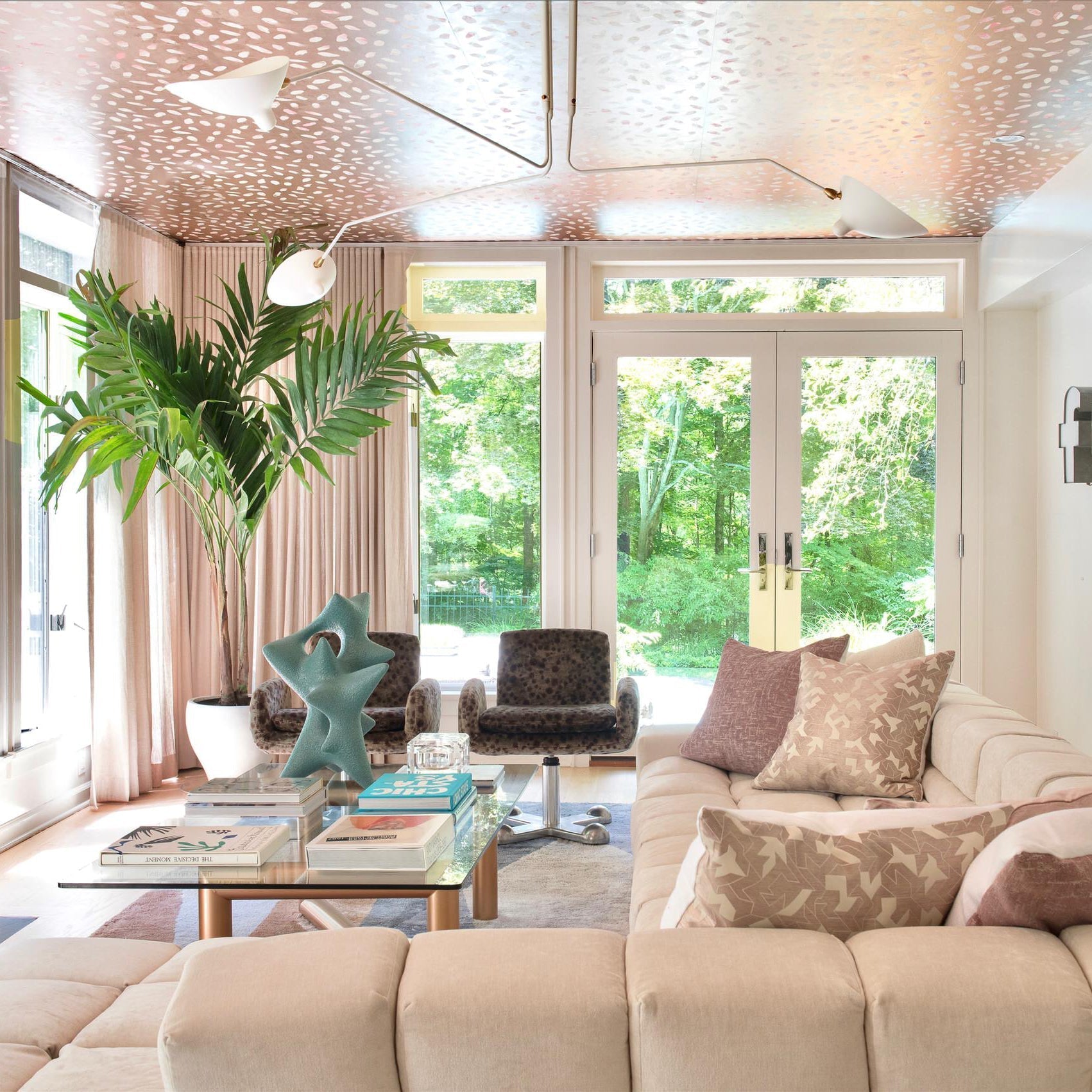 Moderne Deckenleuchte inspiriert von Serge Mouille