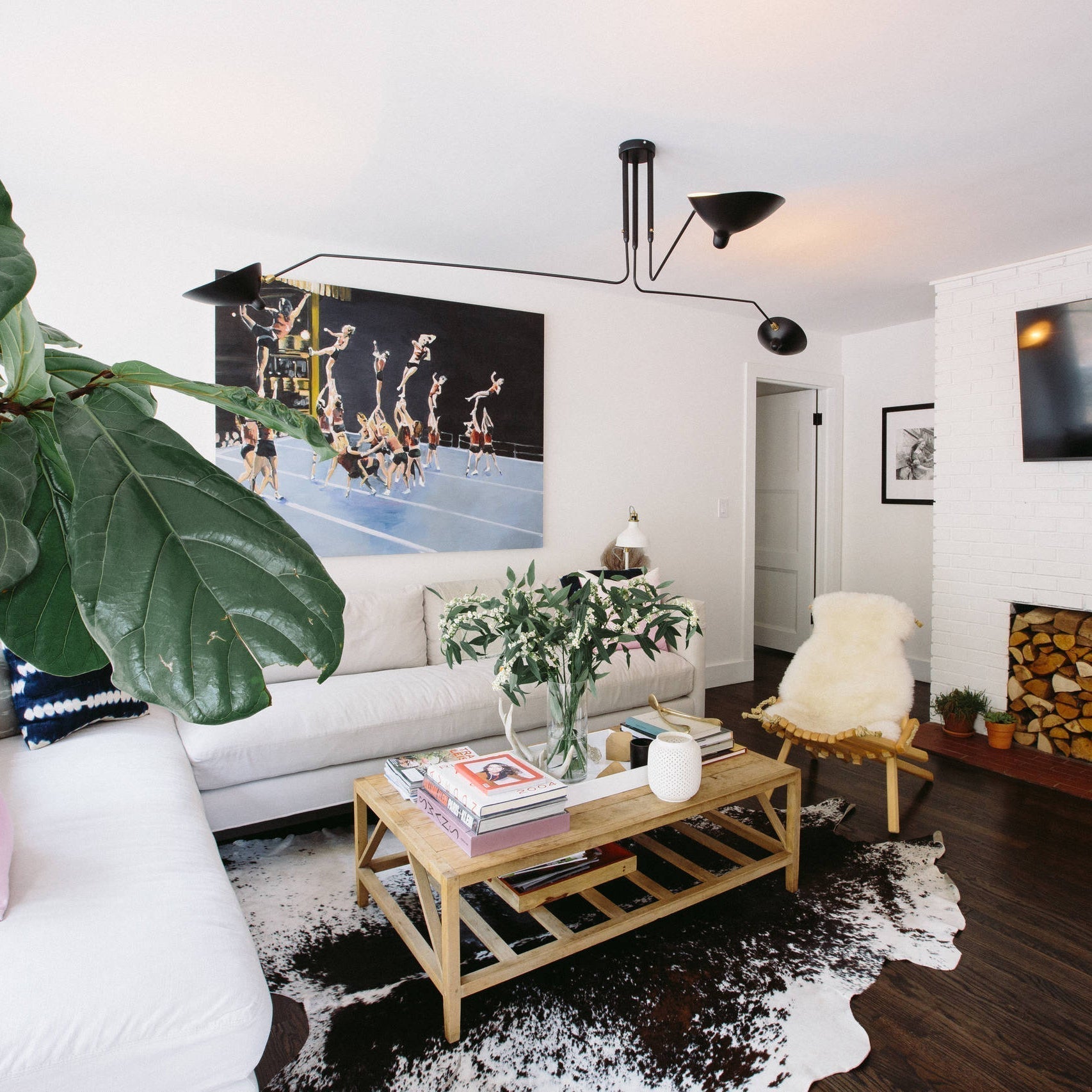 Moderne Deckenleuchte inspiriert von Serge Mouille