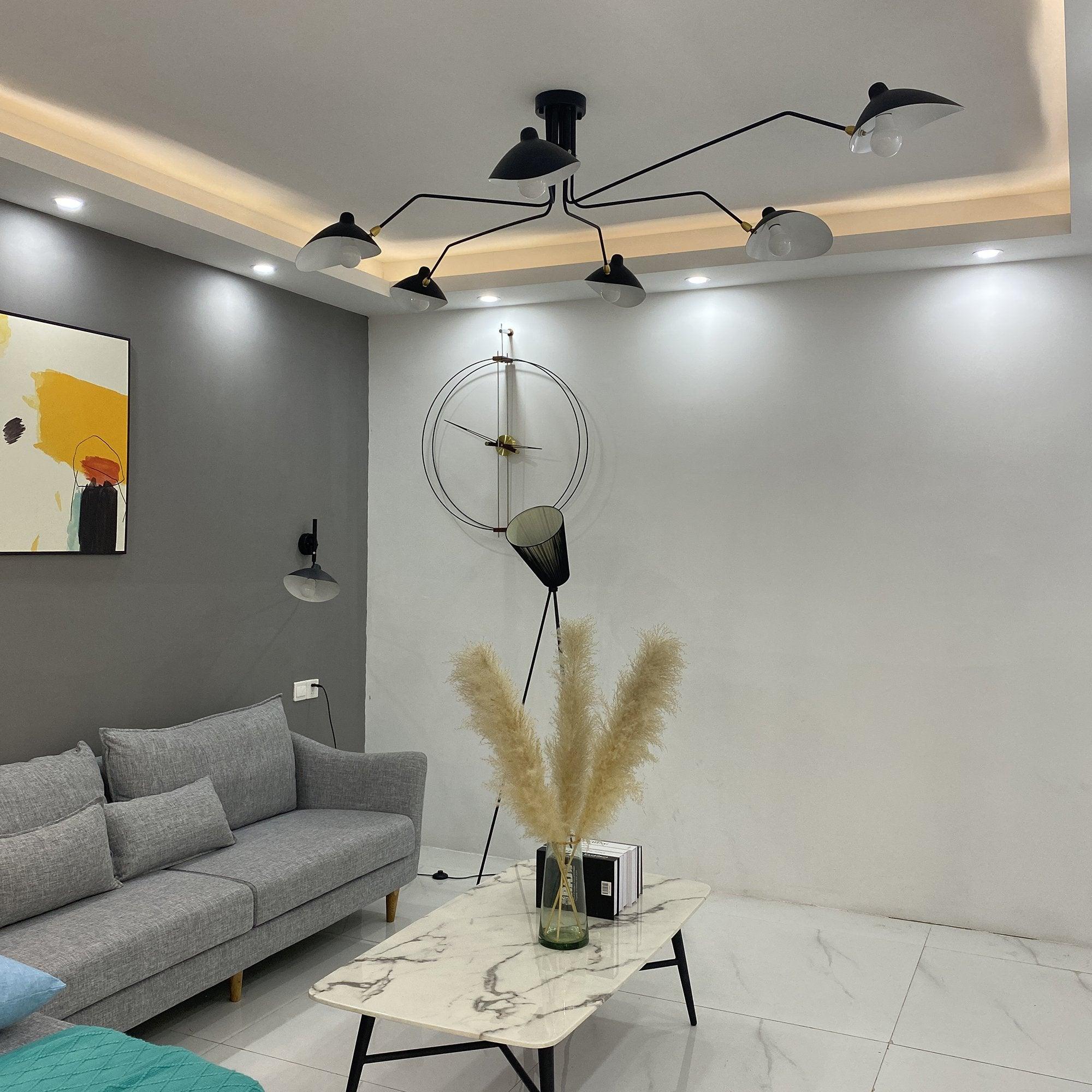 Moderne Deckenleuchte inspiriert von Serge Mouille