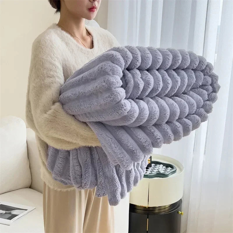 Weiche Kuscheldecke für Sofa, Bett Oder Reisen