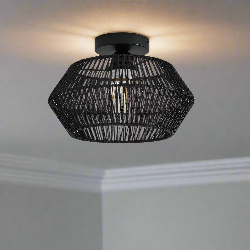 Strukturierte Böhmische Deckenlampe