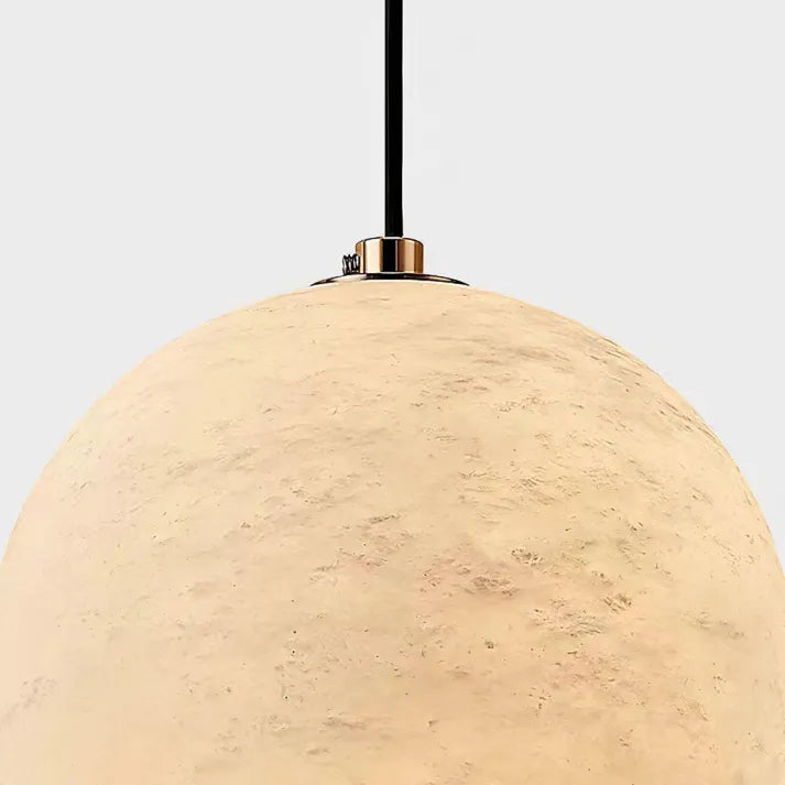 Pendelleuchte mit Marmor-Optik – Nordisch Inspirierte Kugel-Deckenlampe