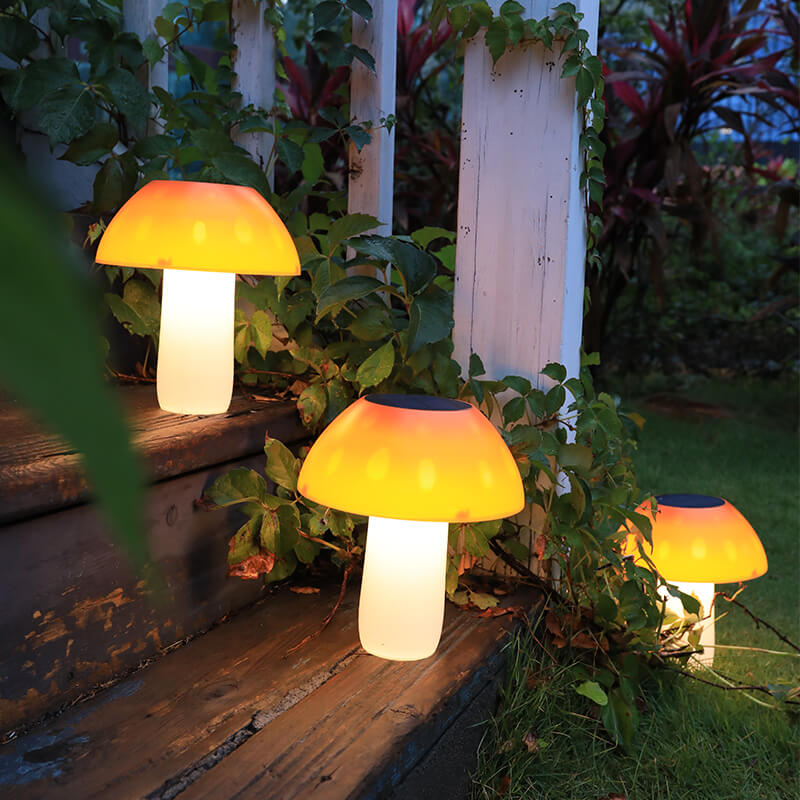 Solarbetriebene Pilzleuchte