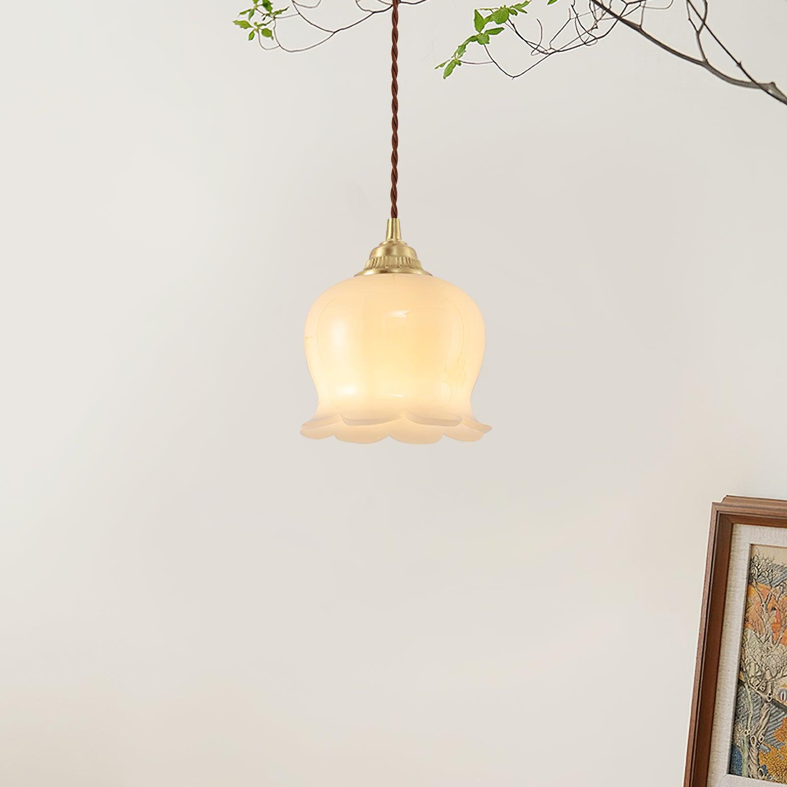 Blumenförmige Pendellampe – Sanftes Licht
