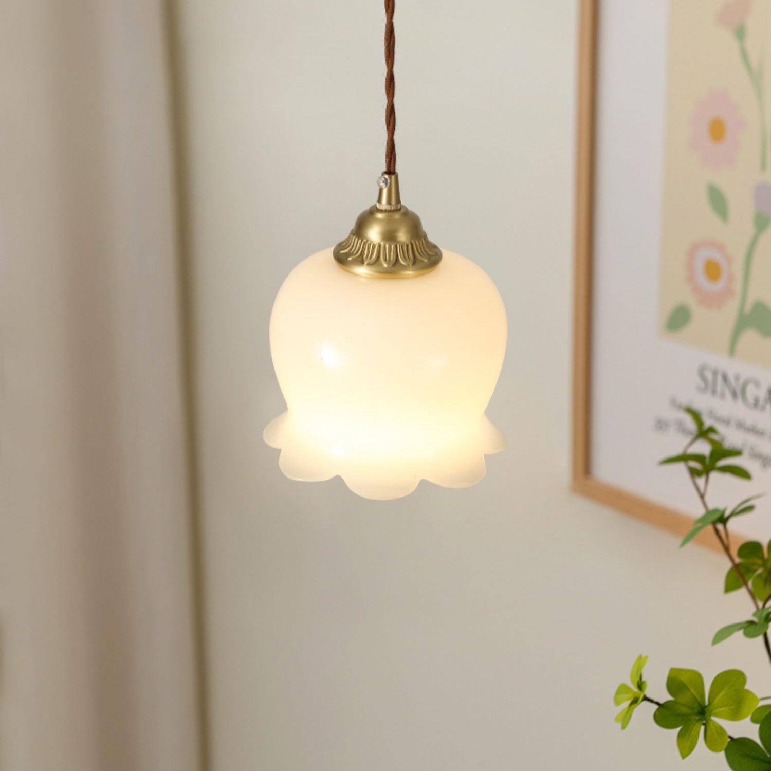 Blumenförmige Pendellampe – Sanftes Licht