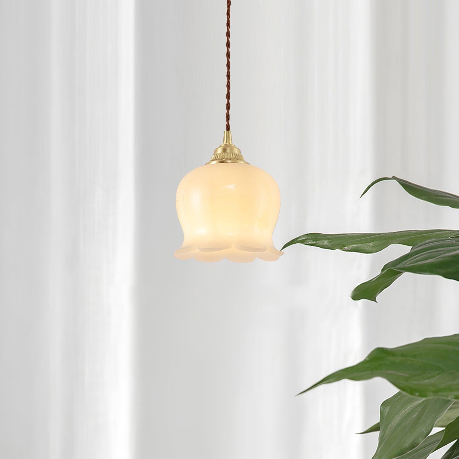 Blumenförmige Pendellampe – Sanftes Licht