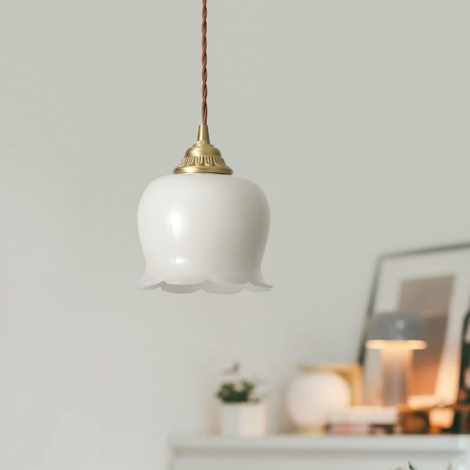 Blumenförmige Pendellampe – Sanftes Licht