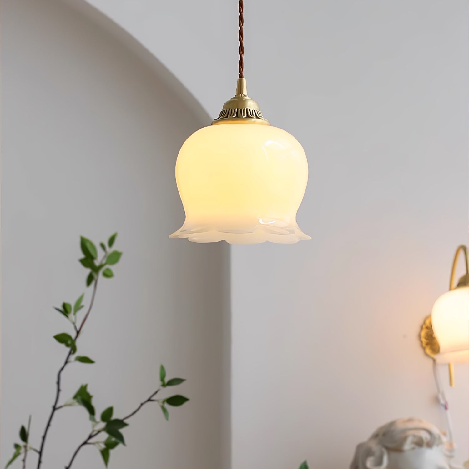 Blumenförmige Pendellampe – Sanftes Licht