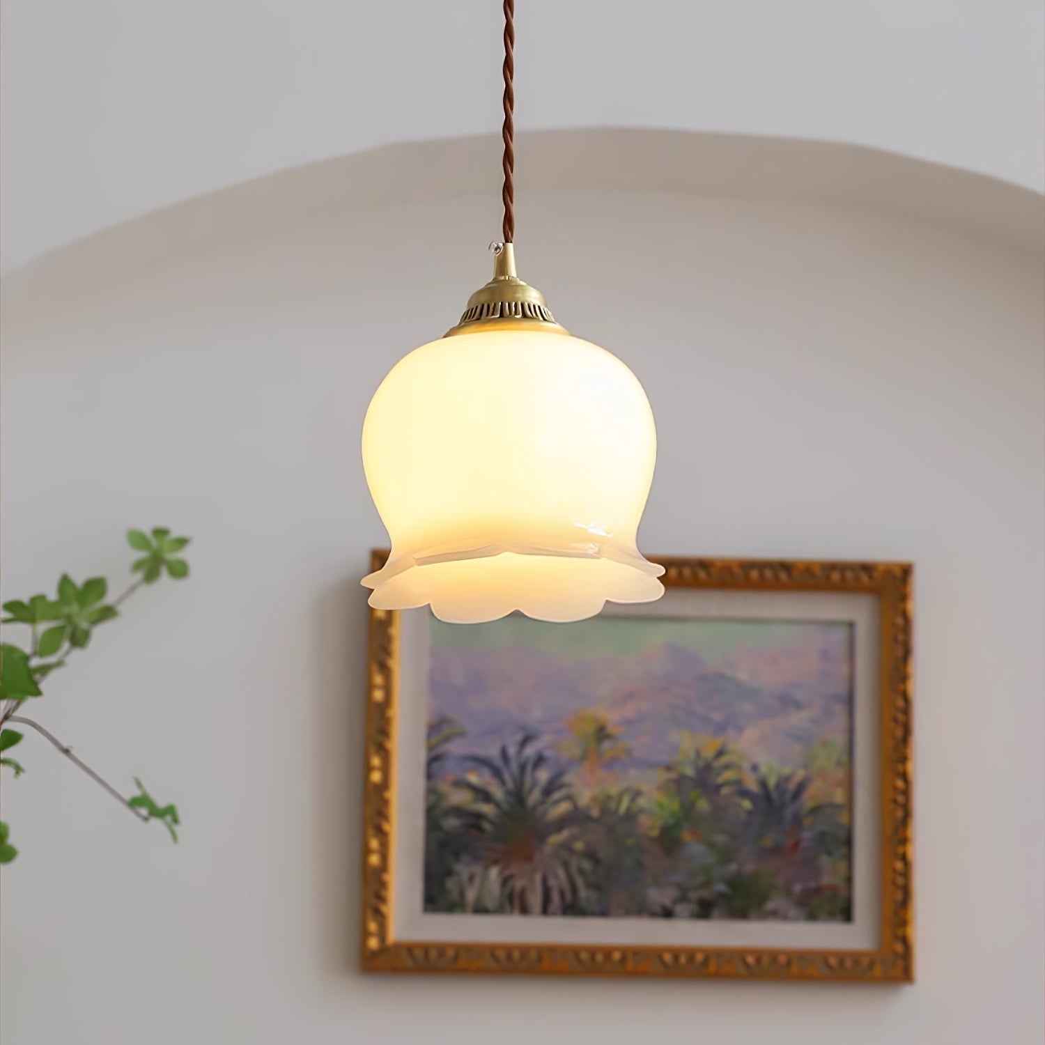 Blumenförmige Pendellampe – Sanftes Licht