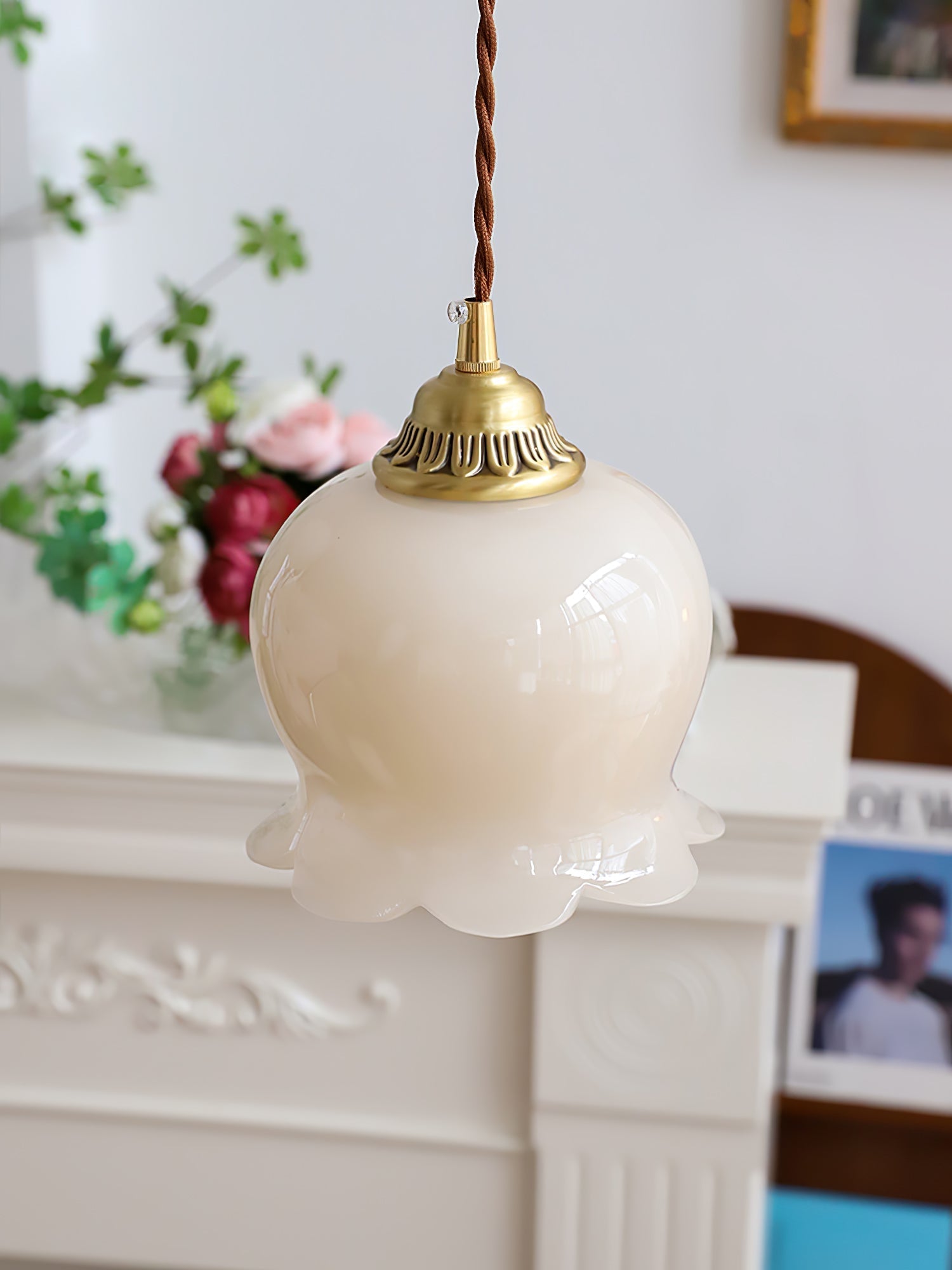 Blumenförmige Pendellampe – Sanftes Licht