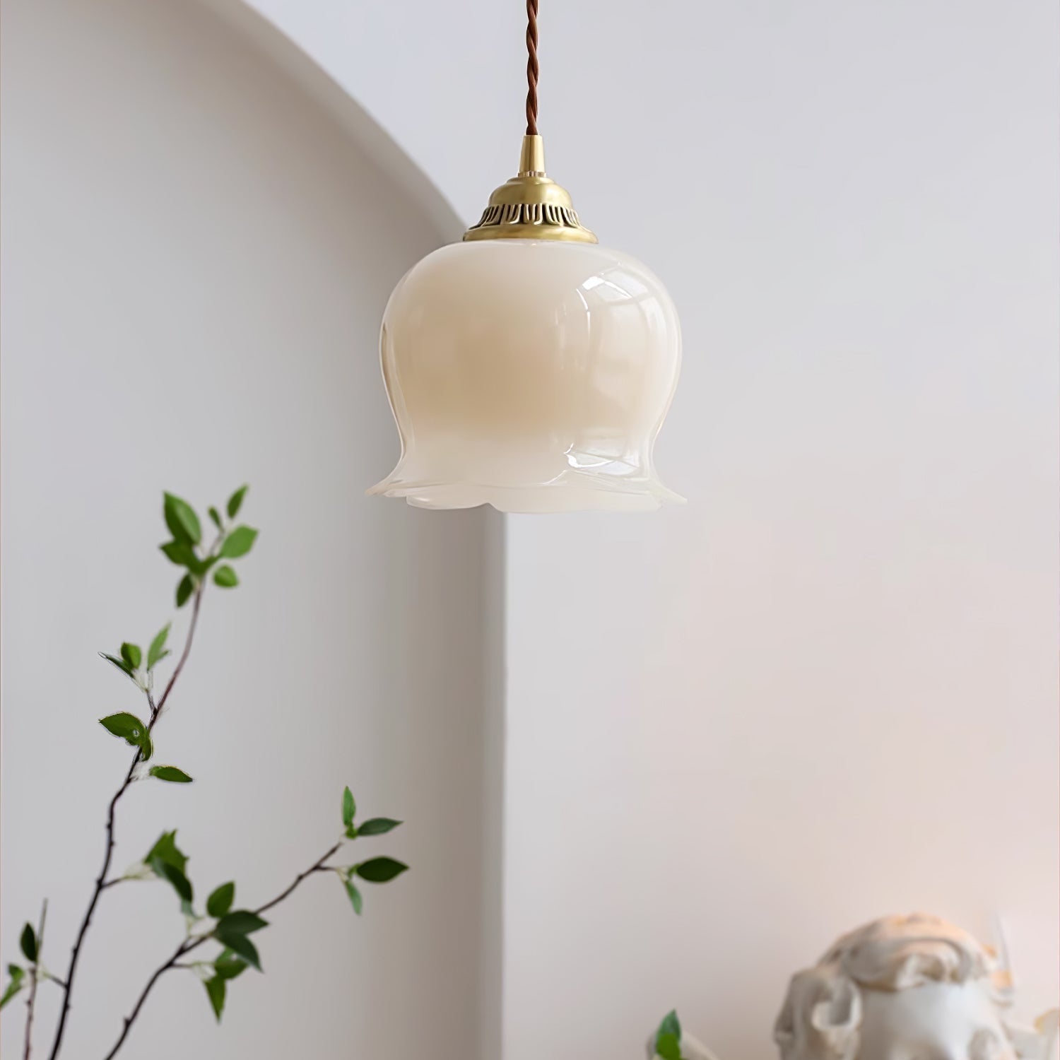 Blumenförmige Pendellampe – Sanftes Licht