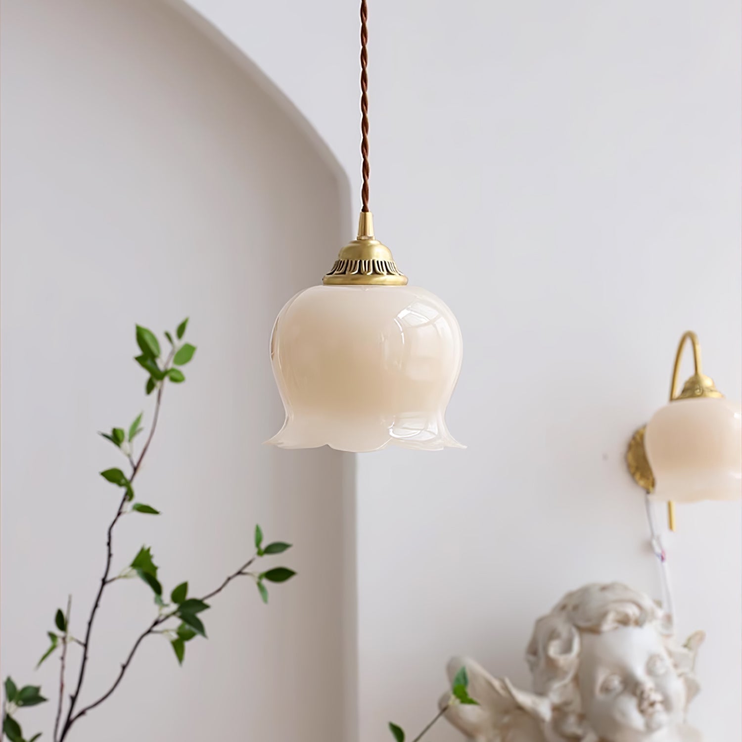 Blumenförmige Pendellampe – Sanftes Licht