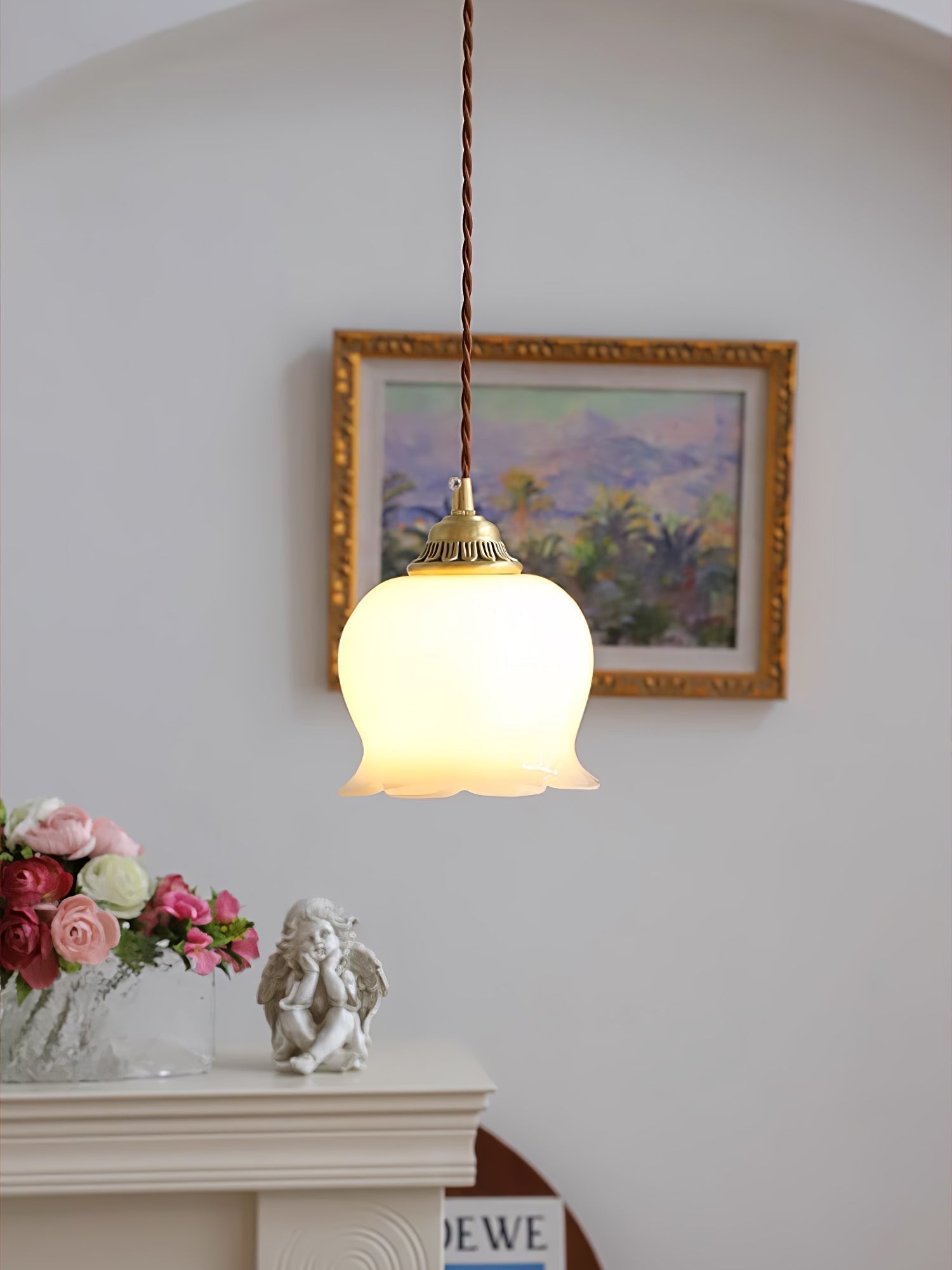 Blumenförmige Pendellampe – Sanftes Licht