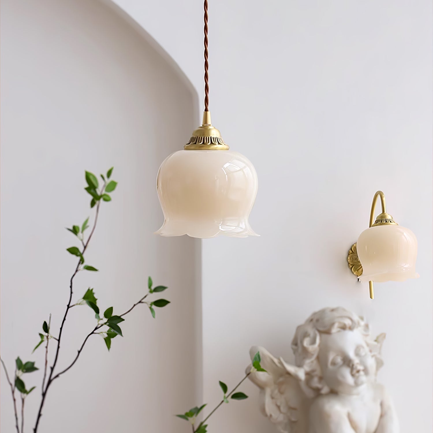 Blumenförmige Pendellampe – Sanftes Licht