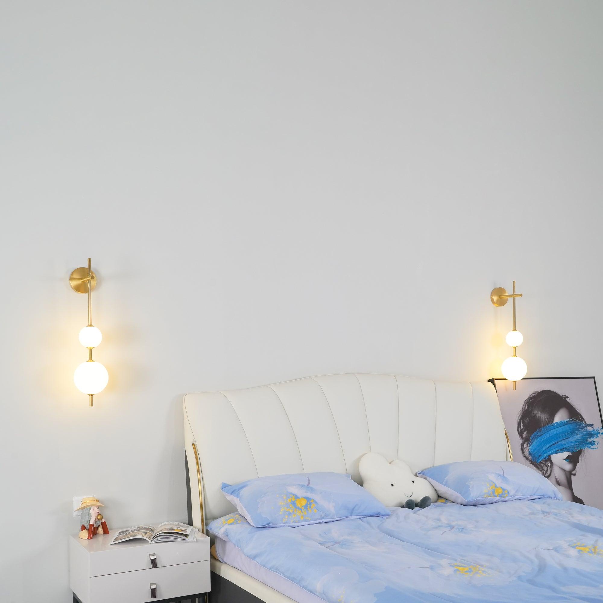 Globe-Wandlampe – Vertikale Ausrichtung