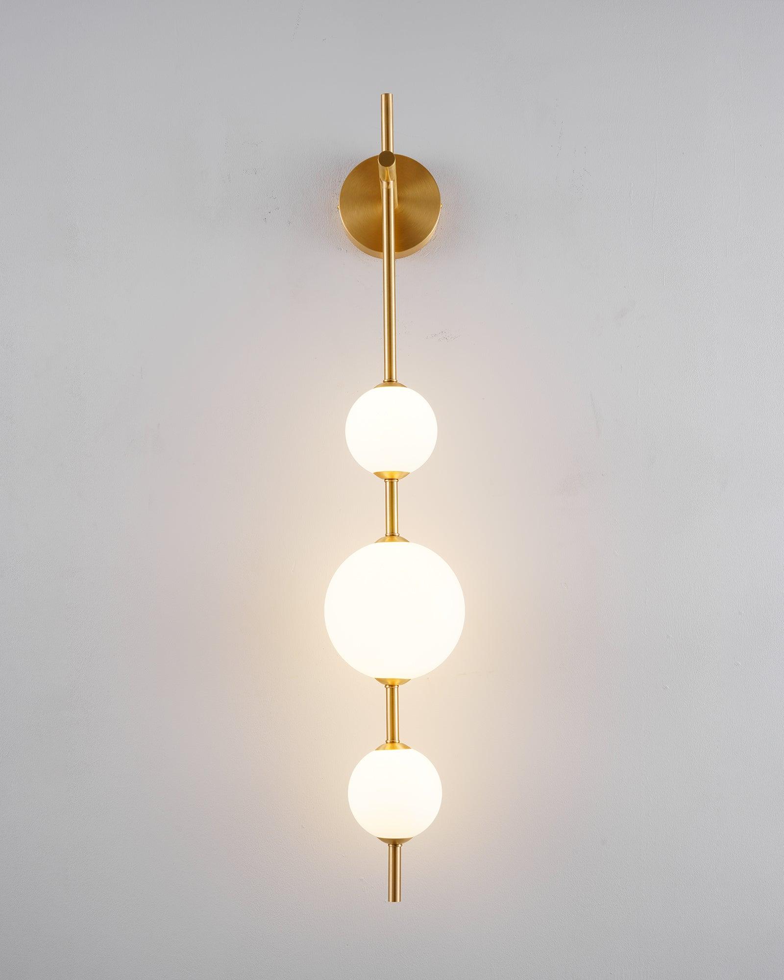 Globe-Wandlampe – Vertikale Ausrichtung