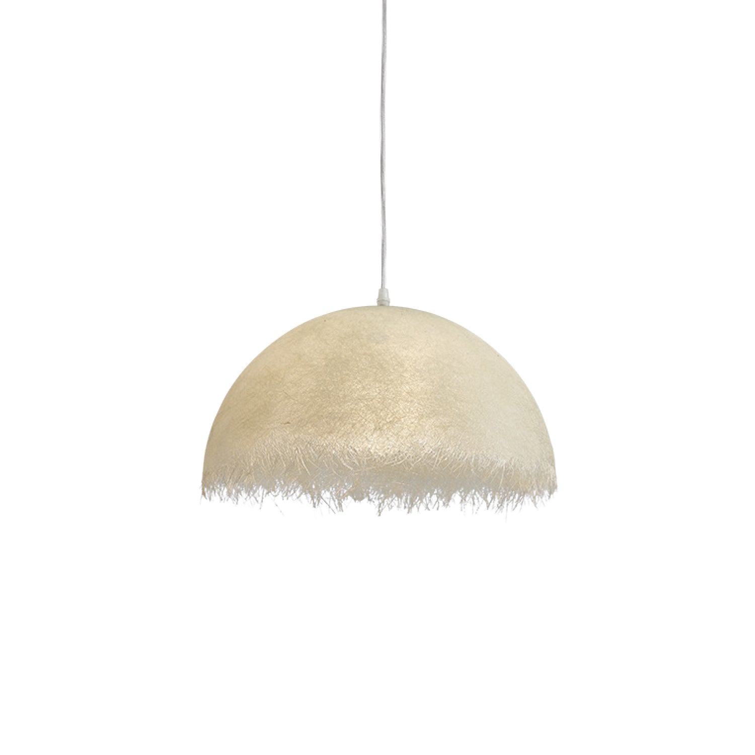 Federleichte Pendelleuchte – Weiße Kuppelform Deckenlampe