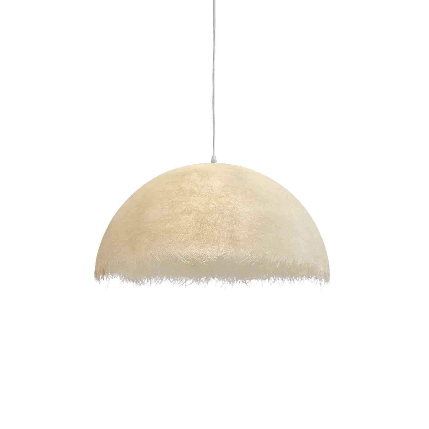 Federleichte Pendelleuchte – Weiße Kuppelform Deckenlampe