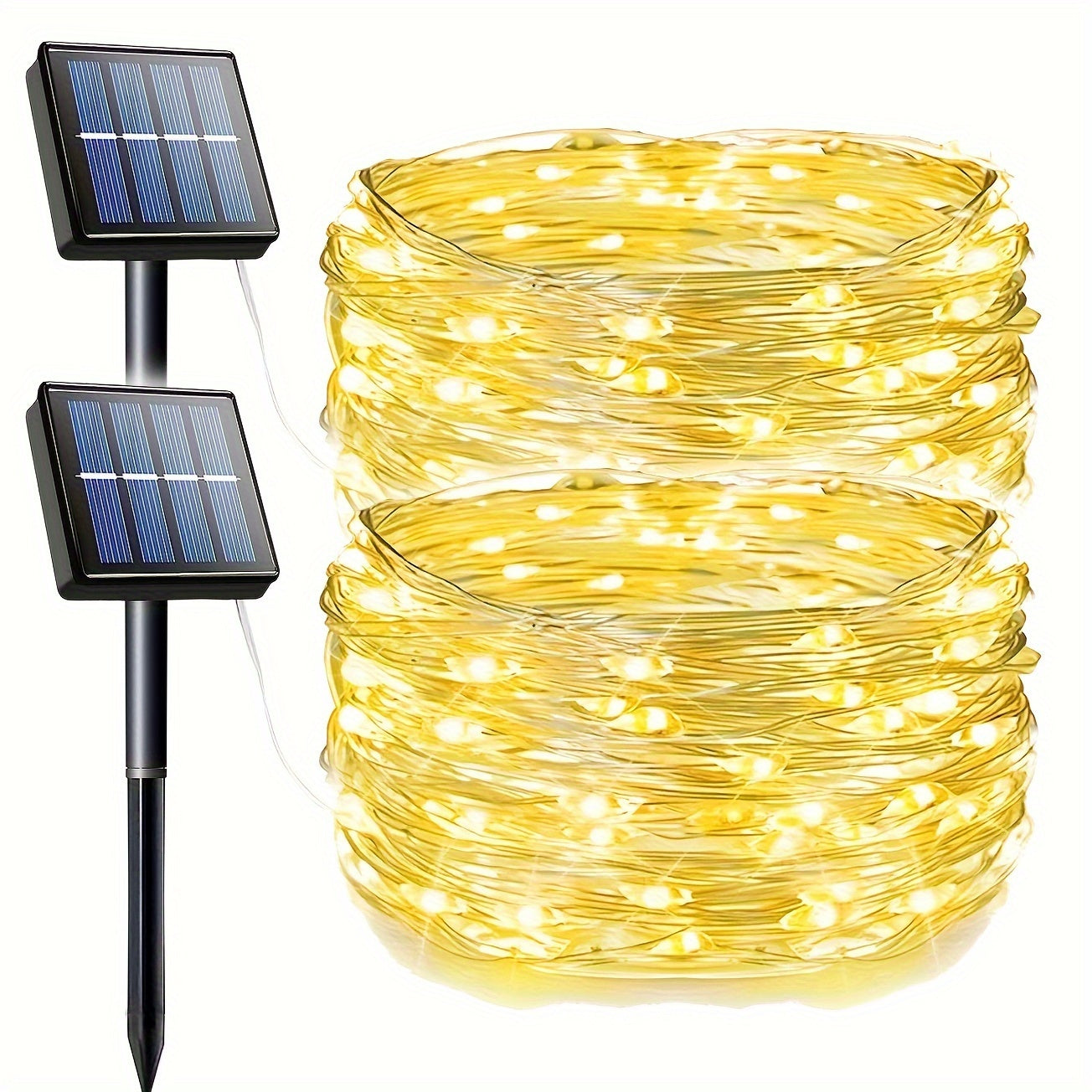 Rote Solar-Fairylights für Den Außenbereich