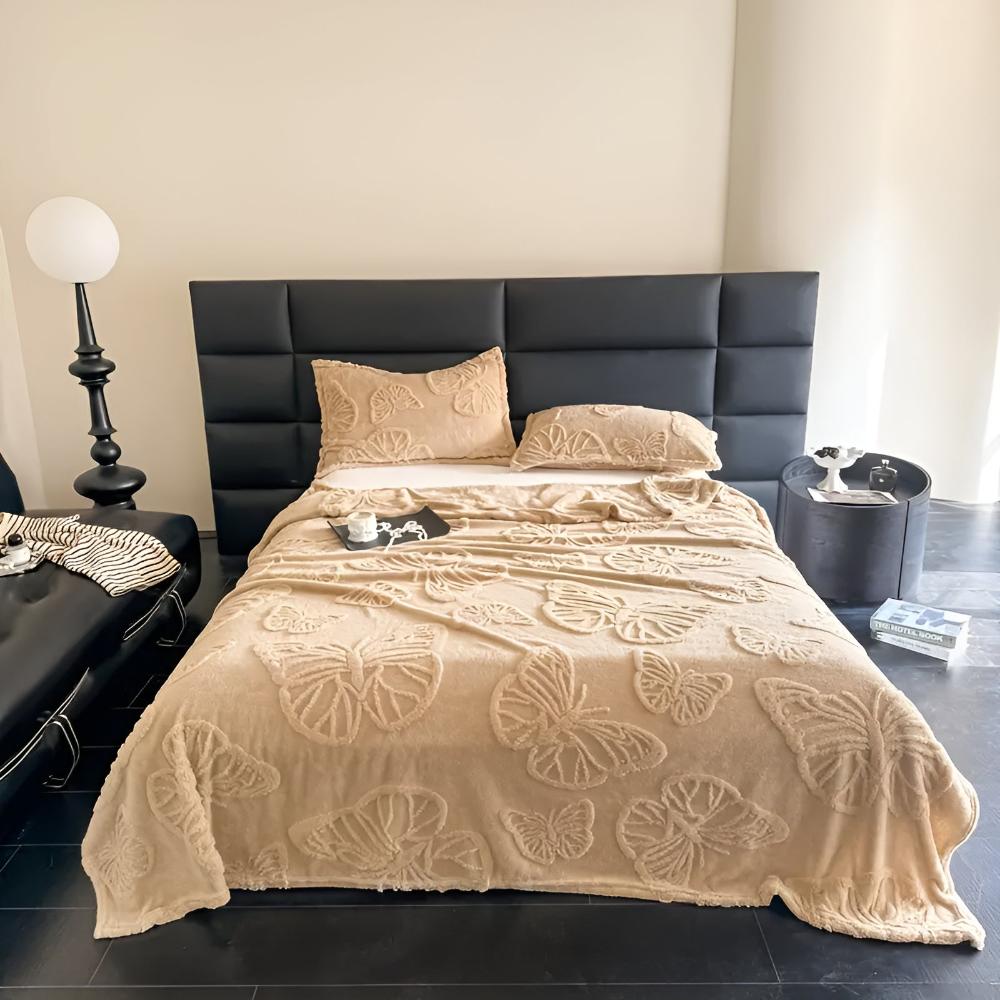 Schmetterlingsdecke aus Jacquard-Flanell