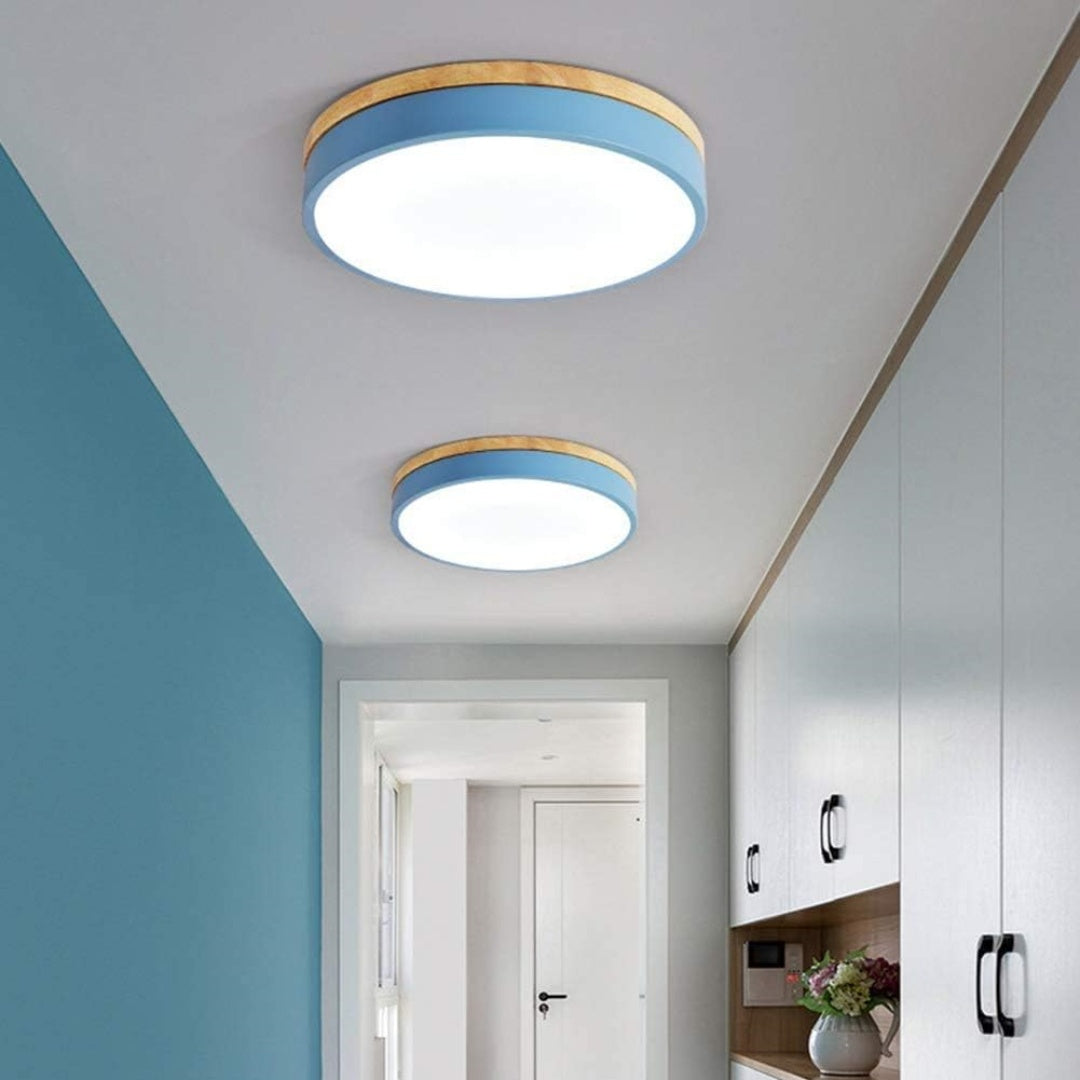 Einbauleuchte mit LED – Moderne Deckenlampe aus Holz