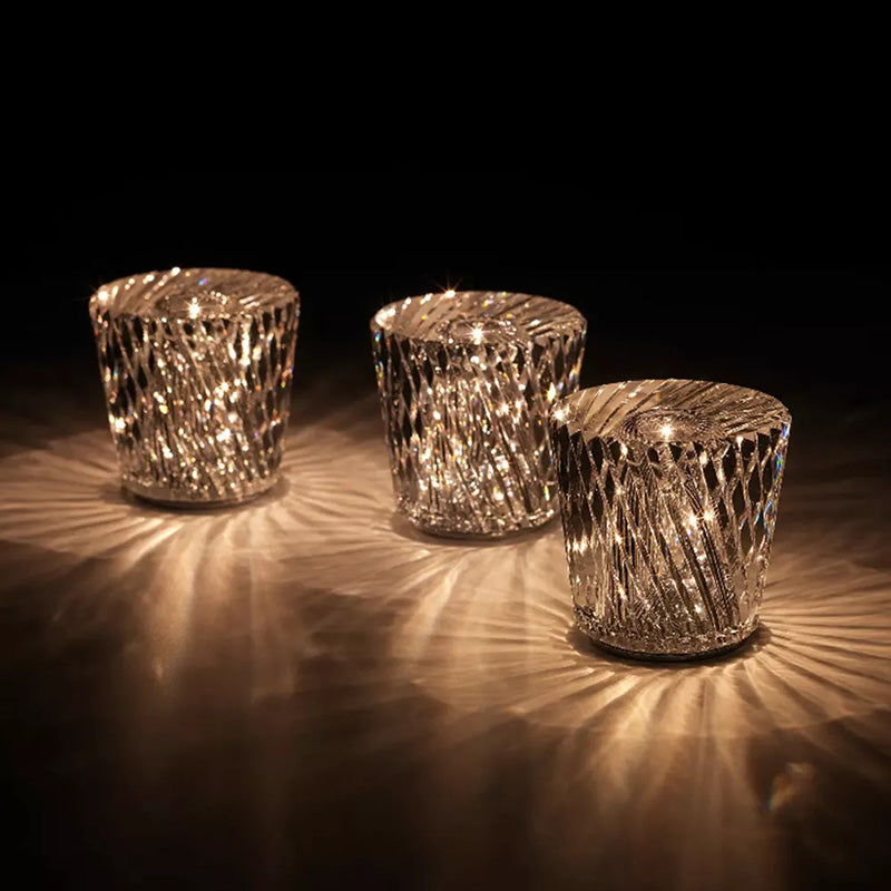 Kristall-Weinglas-Tischlampe Kabelloser Funktion