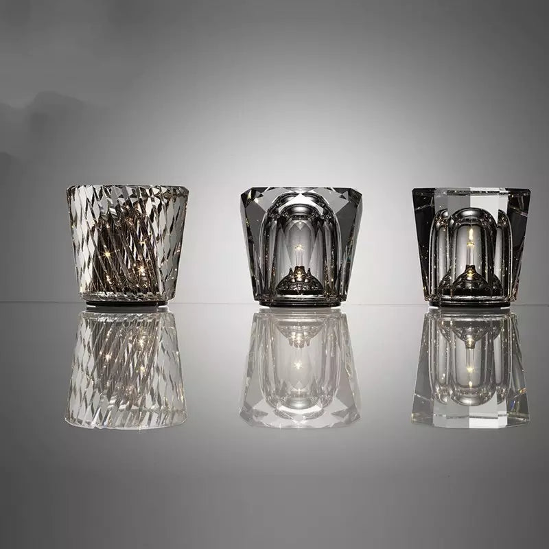 Kristall-Weinglas-Tischlampe Kabelloser Funktion