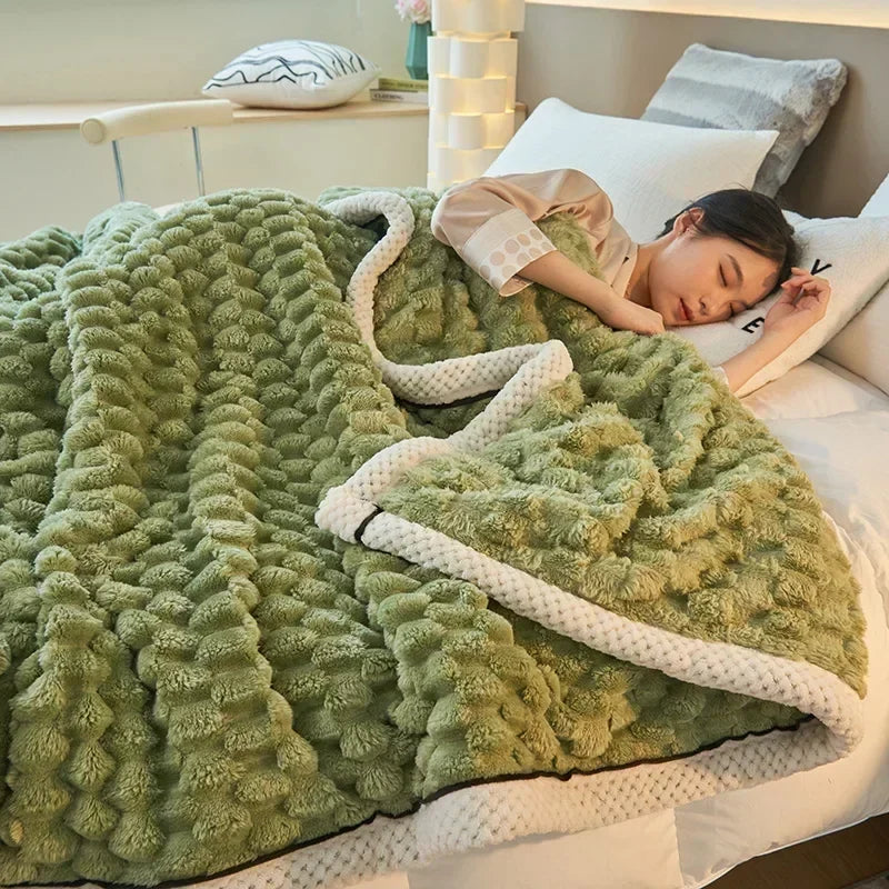 Kuschelige Decke im Schildkröten-Stil | Flauschig