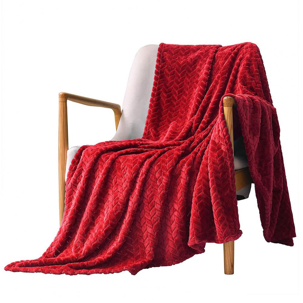 Gemütliche Korallenflanell-Decke | Flauschige