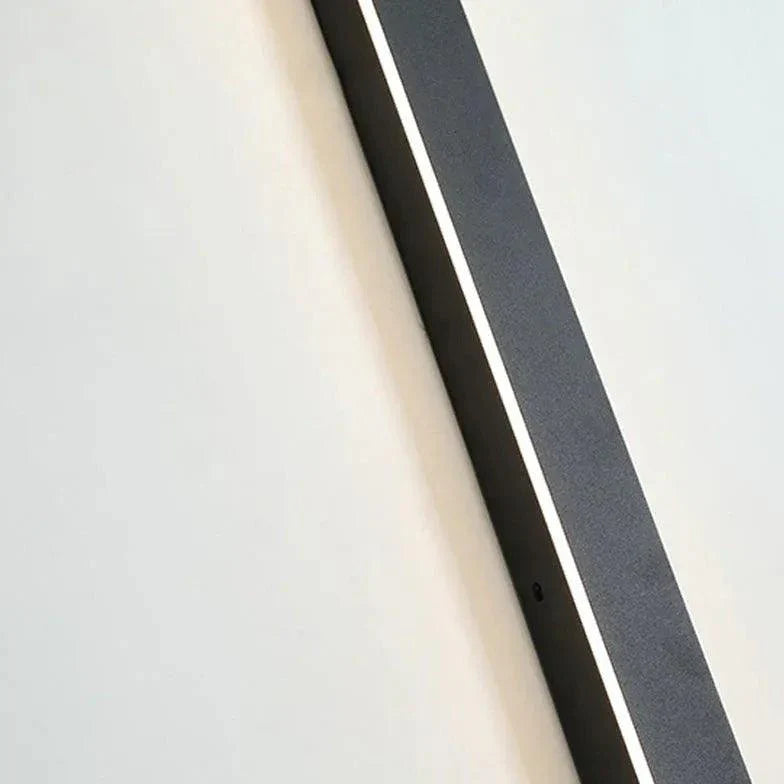 Zeitgemäße Schwarze LED-Außenwandleuchte für Stilvolle Gärten