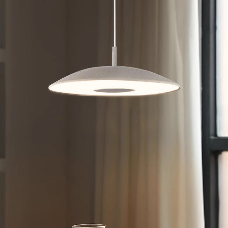 Industrielle LED Pendelleuchte aus Eisen und Nickel