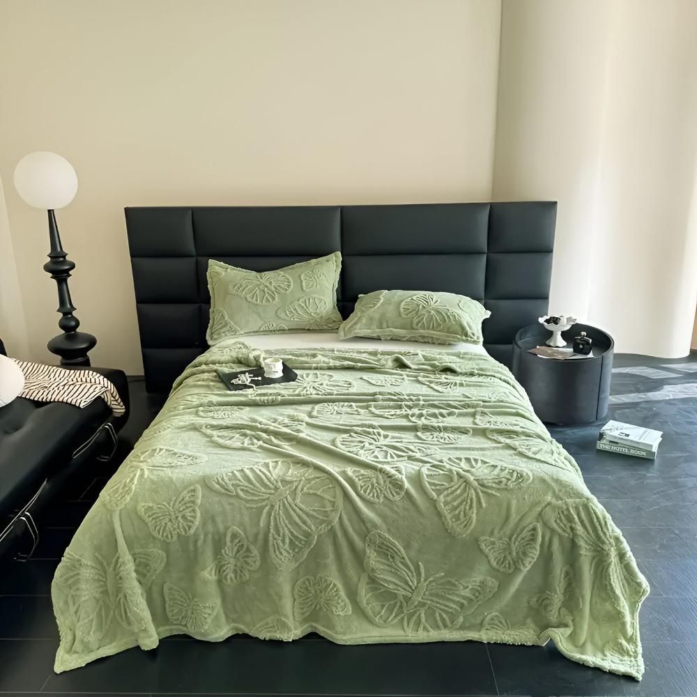 Schmetterlingsdecke aus Jacquard-Flanell