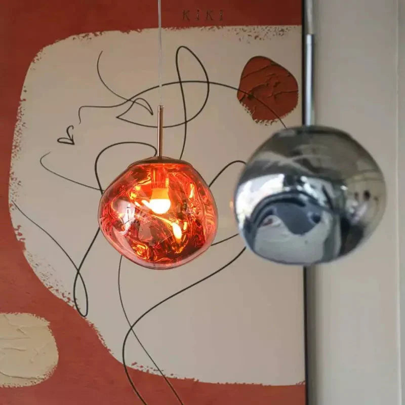 Dekorative Melt Glas-Pendellampe