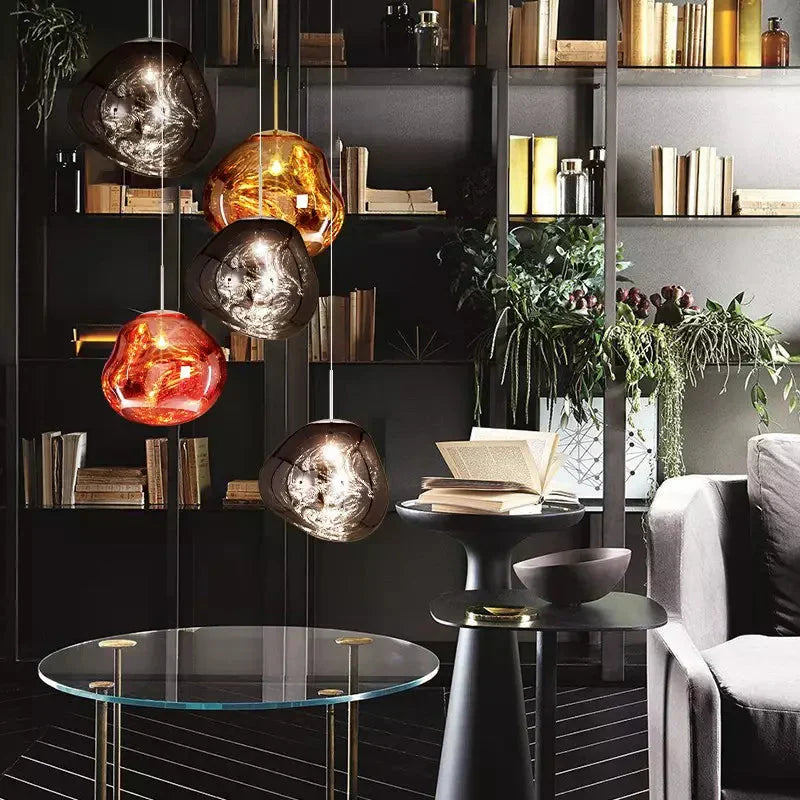 Dekorative Melt Glas-Pendellampe