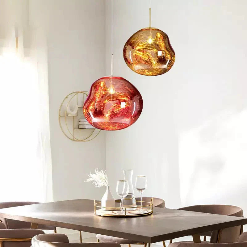 Dekorative Melt Glas-Pendellampe