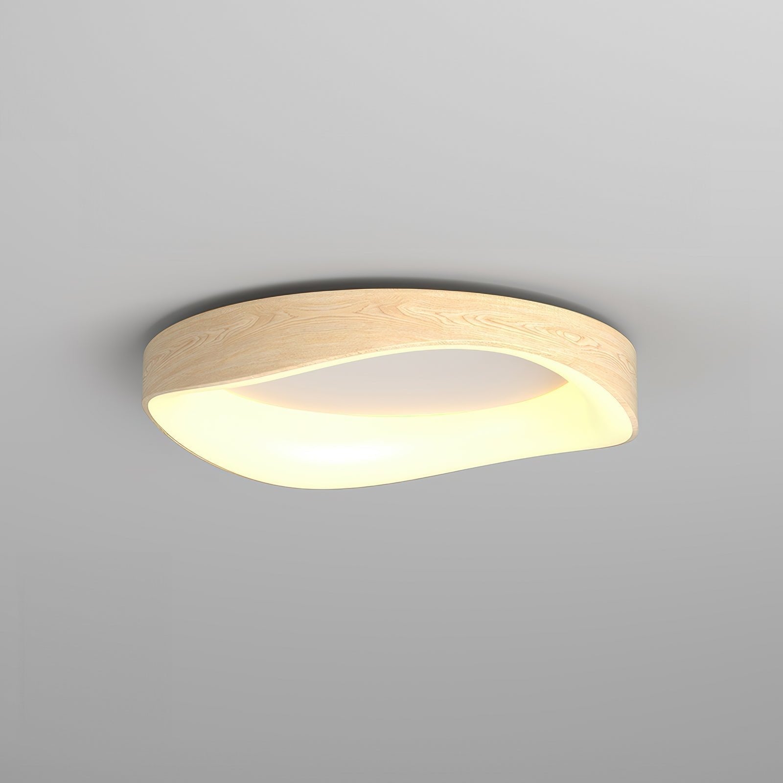 Deckenleuchte mit Warmer Holzmaserung