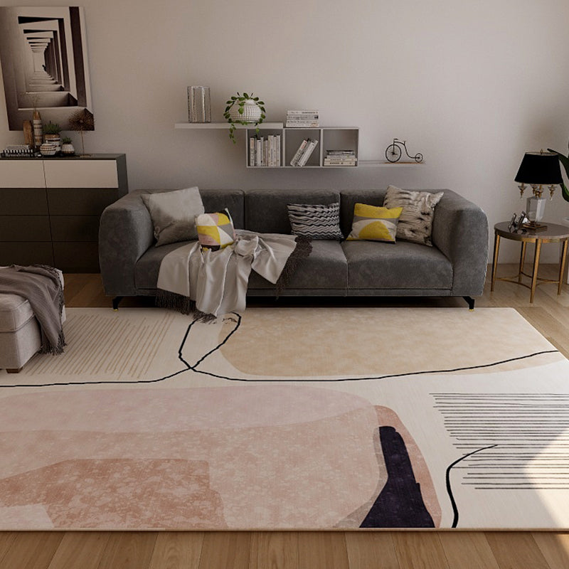 Teppich für Wohnzimmer – Mit Abstrakten Farbblöcken