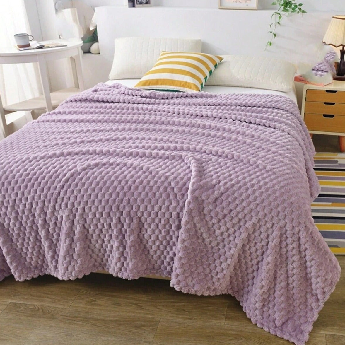 Kuscheldecke Marshmallow Tagesdecke – Weiche Decke für alle Jahreszeiten