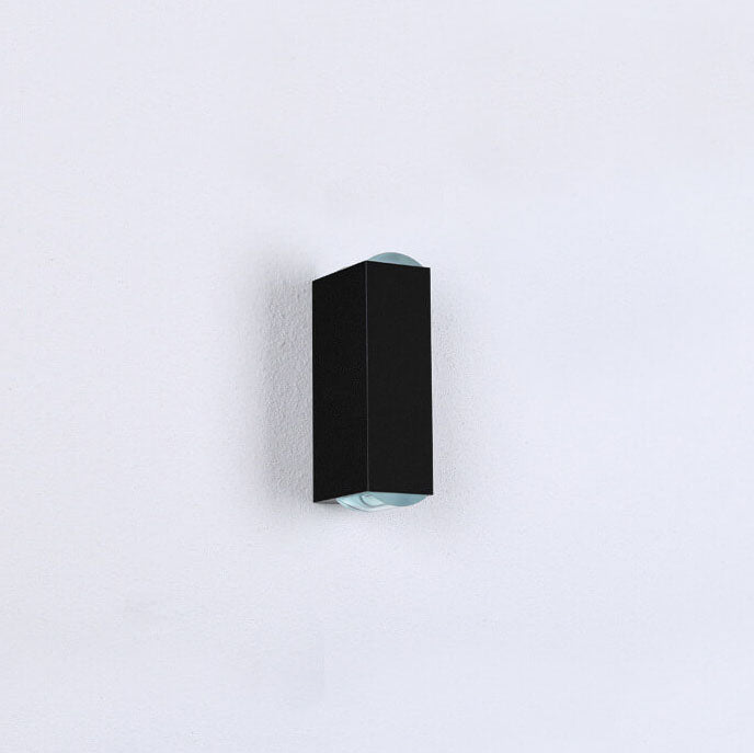 Moderne Außenwandleuchte in Schwarz Mit LED