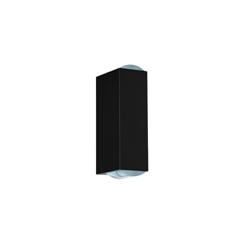 Moderne Außenwandleuchte in Schwarz Mit LED